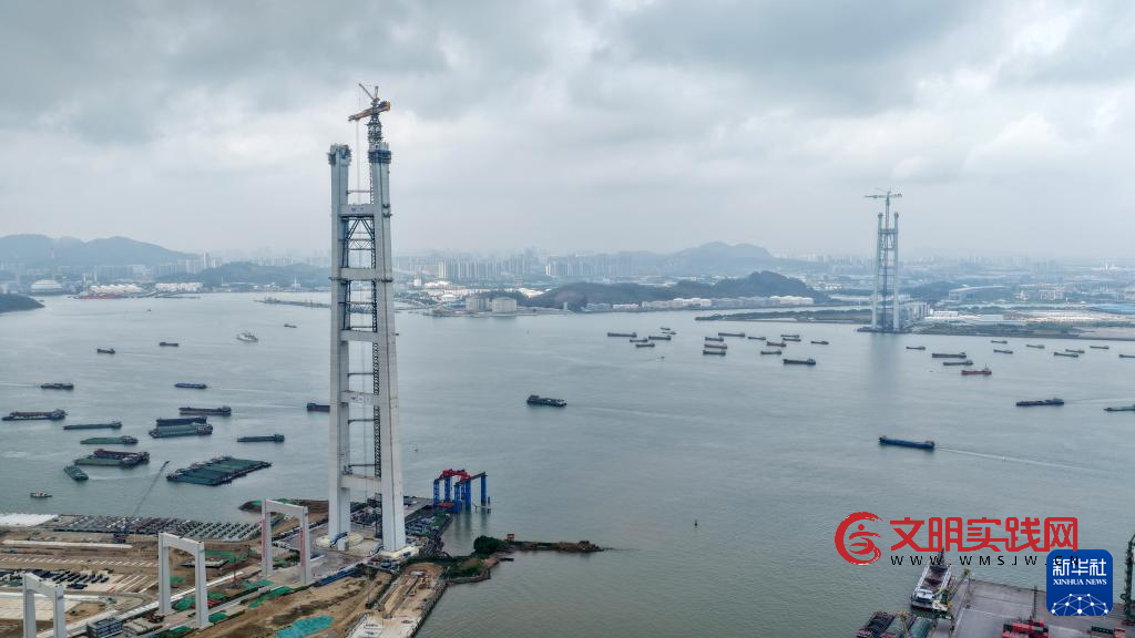 342米高!粤港澳大湾区超级工程狮子洋大桥主塔封顶 342米高!粤港澳大湾区超级工程狮子洋大桥主塔封顶