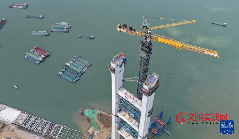 342米高!粤港澳大湾区超级工程狮子洋大桥主塔封顶 342米高!粤港澳大湾区超级工程狮子洋大桥主塔封顶