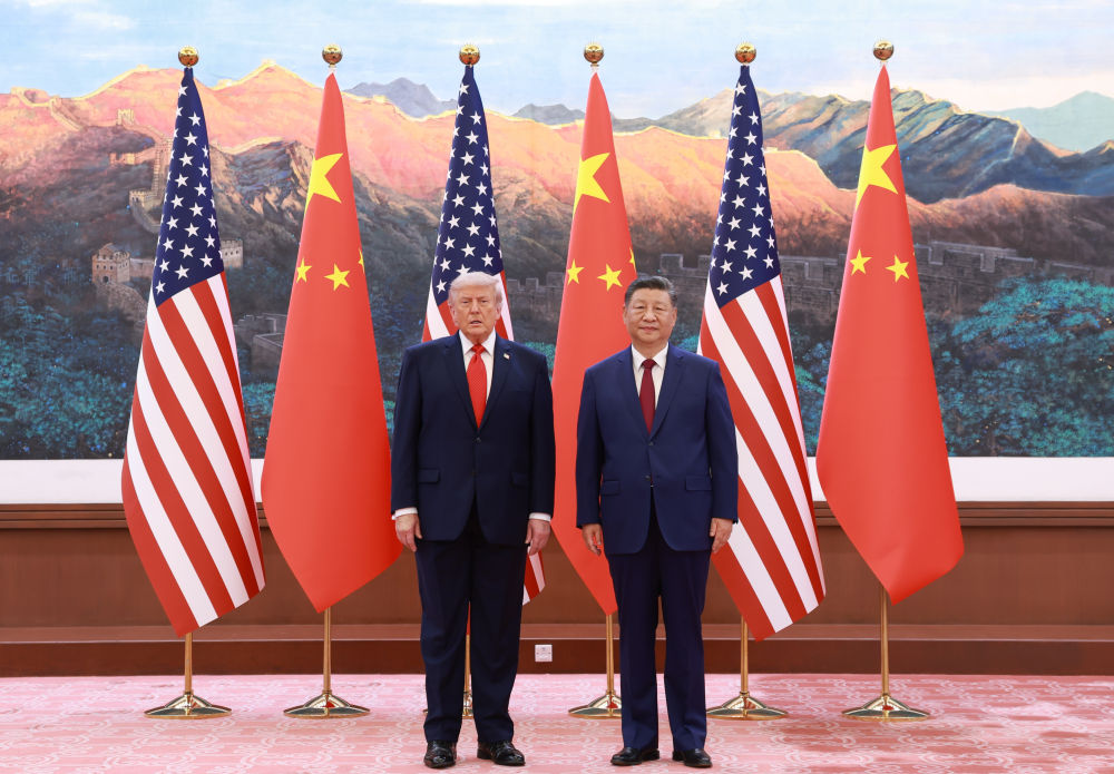 习近平同美国总统特朗普举行会谈